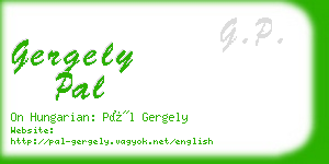 gergely pal business card